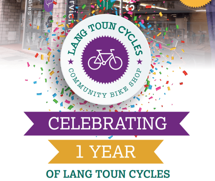Happy First Birthday To Our Community Bike Shop Lang Toun Cycles